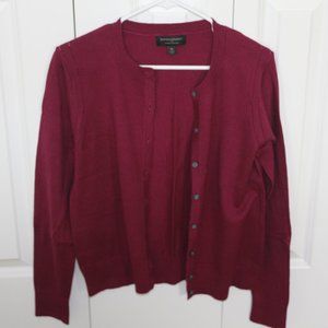 Banana Republic Maroon/Purple Cardigan Size Medium